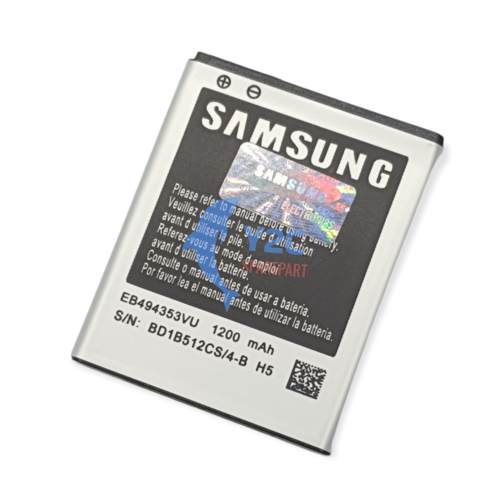 BATERAI SAMSUNG S5330 S525 S7230 S5570 S5282 GALAXY MINI / EB494353VU ORIGINAL OEM / BATREI BATRAI BATRE BATERE