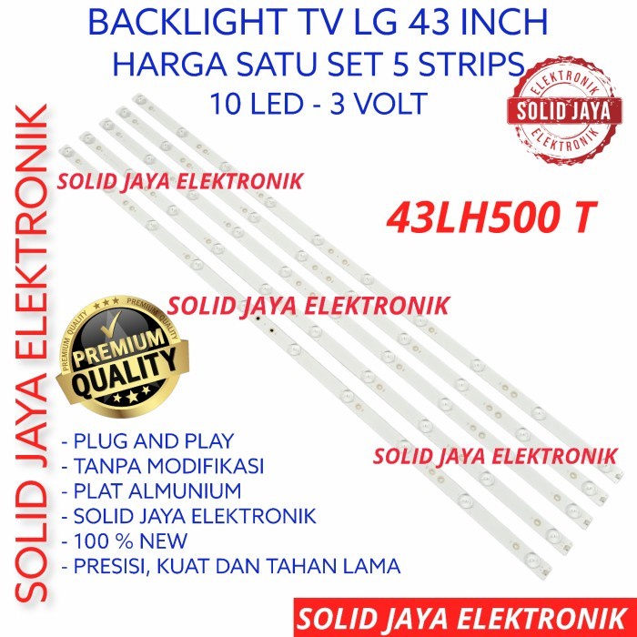 BACKLIGHT TV LED LG 43 INC 43LV300 43LH500T 43LV 43LV300C LAMPU BL 10K