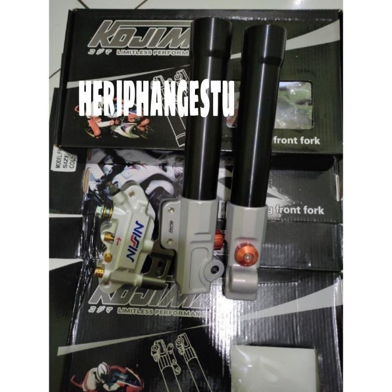 PAKETAN TABUNG BOTTOM SHOCK DEPAN RT STAGE KALIPER 4 PISTON SATRIA FU BEAT VARIO MIO JUPITER