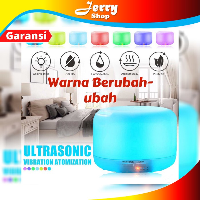 Humidifier Diffuser Aromatherapy Pengharum Ruangan Difuser Aromaterapi  300 Ml Lampu Tidur