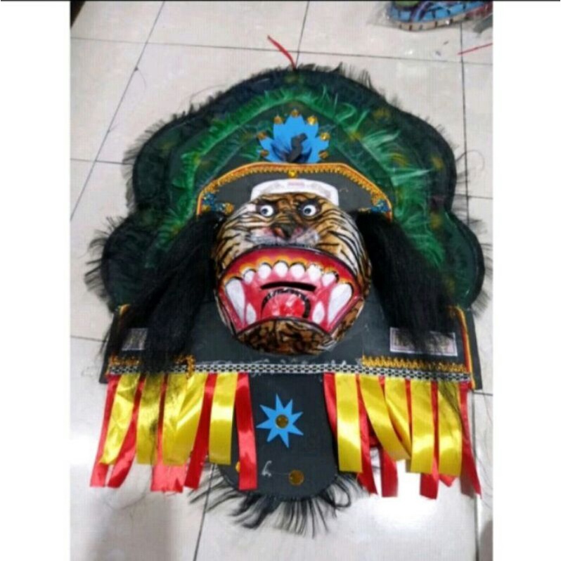 TOPENG REOG MACAN ANAK PREMIUM,TOPENG REOG,TOPENG ANAK,TOPENG MURAH