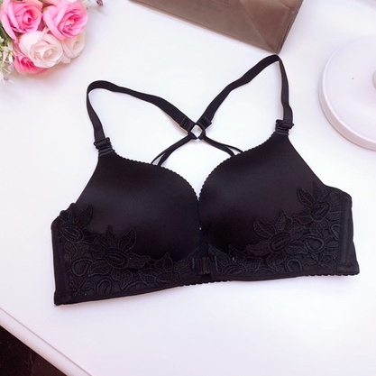 Bra (K-T15) Seamless Fashion kait depan dengan busa push up