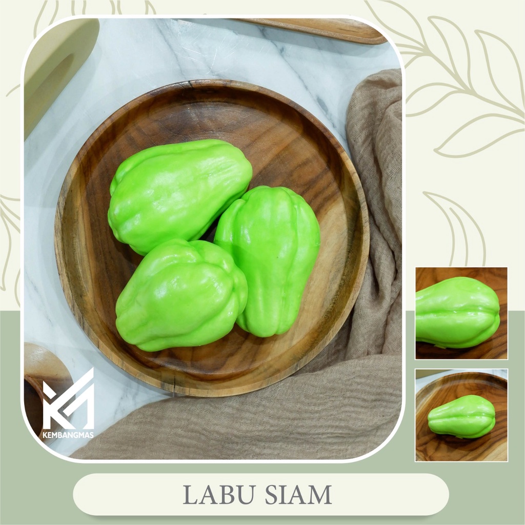 buah dan sayur artificial LABU SIAM homedekor