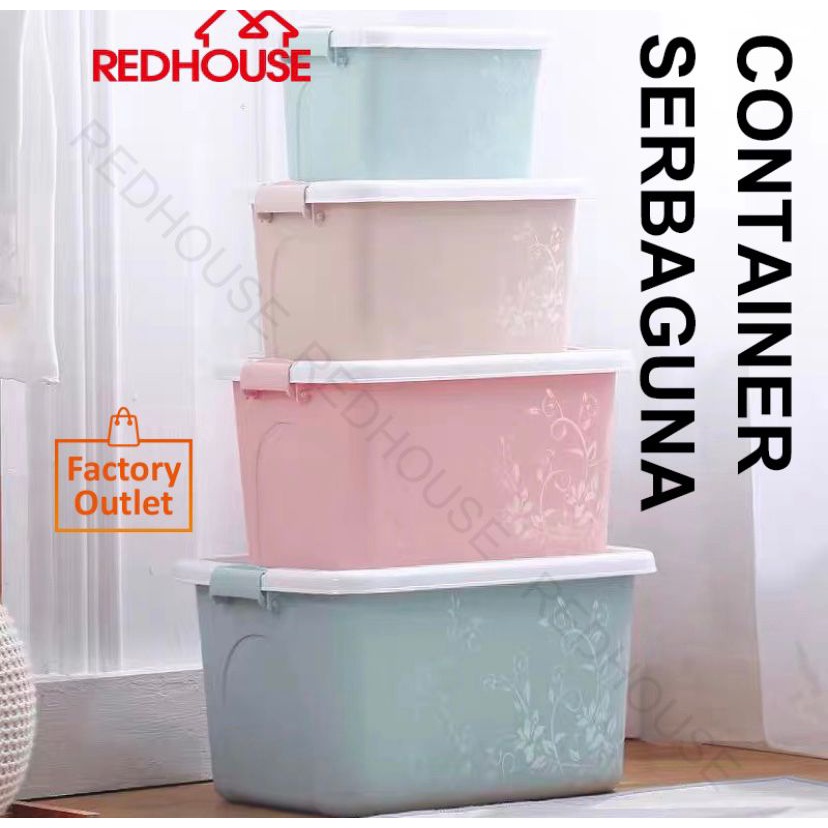 [ RED HOUSE ] Sealware Plastik Kotak penyimpanan Plastik Kotak Kontainer Serbaguna Portable Plastic Storage Box