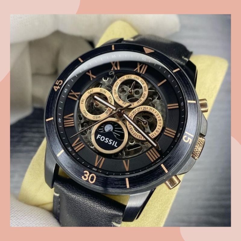 Buy 1 get 1 Jam Tangan Pria Fossil Skeleton ME 3138 Automatic Original