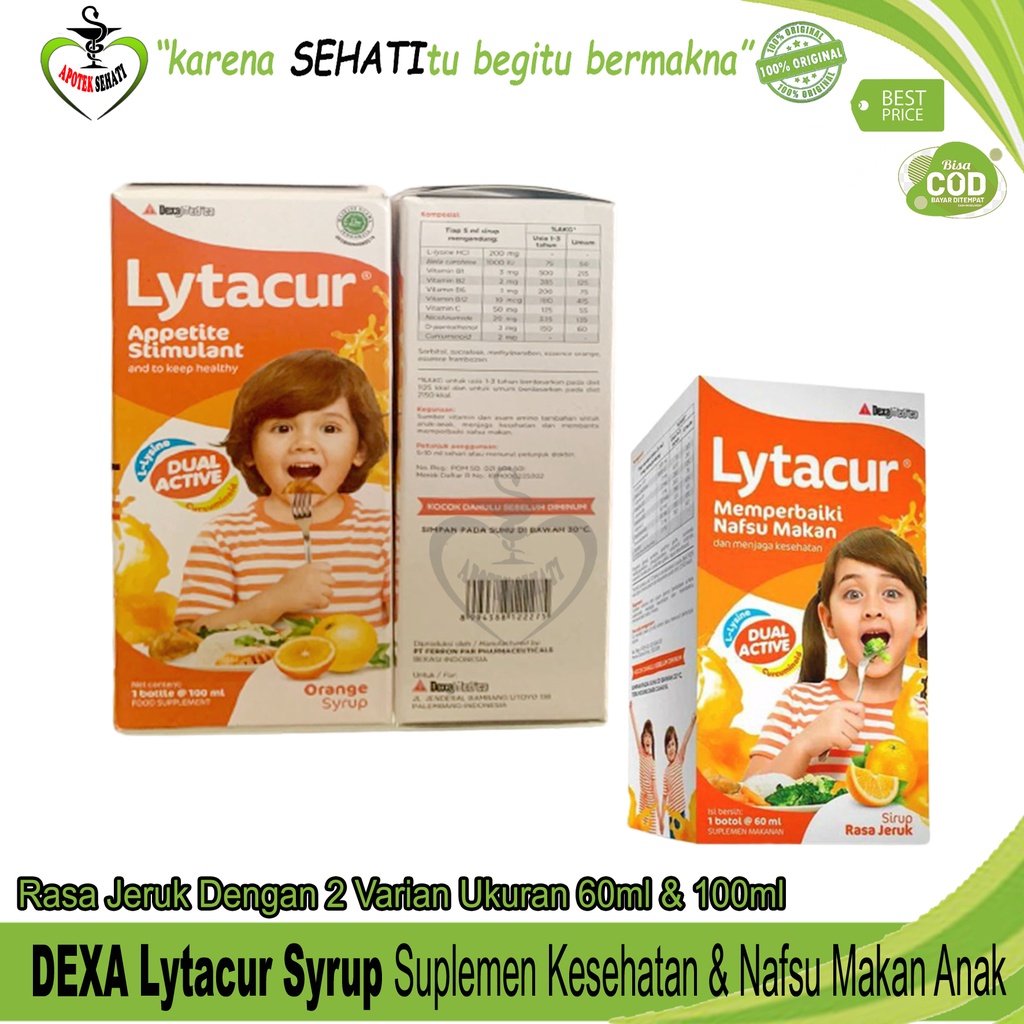 Lytatur Lytacur Sirup Penambah Nafsu Makan anak