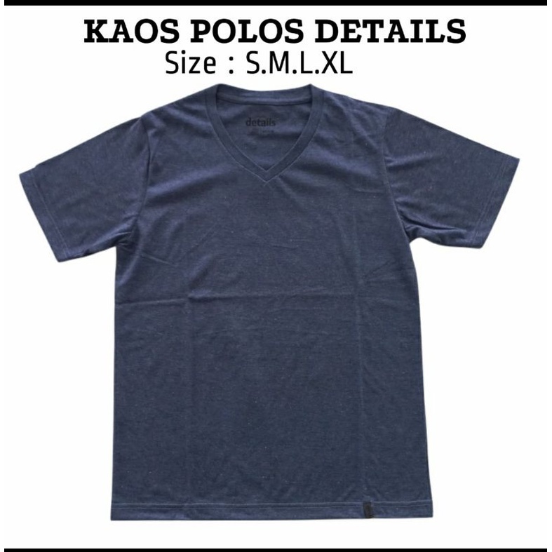 kaos pendek cowok polos details