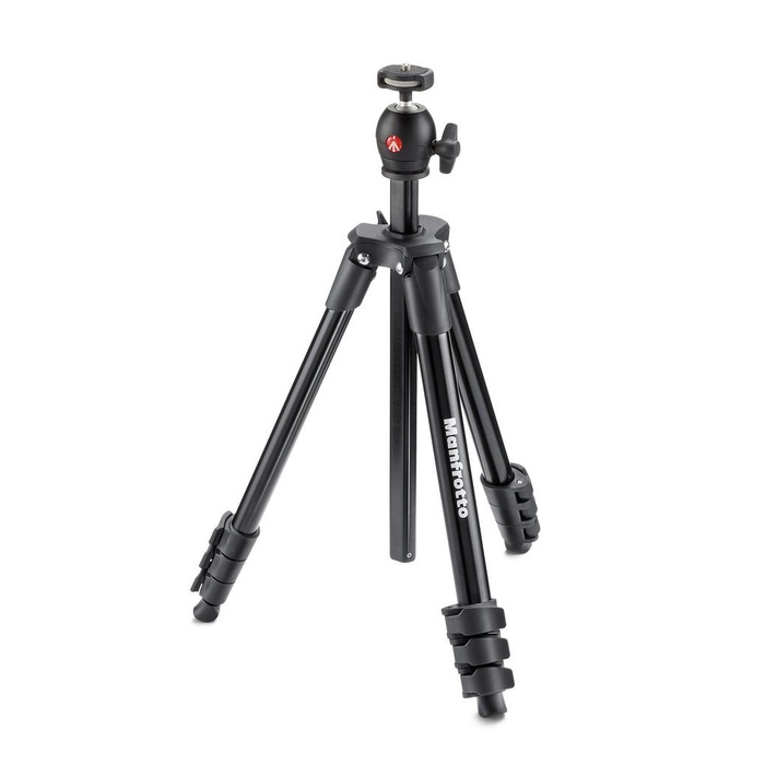 Micke/ Manfrotto Tripod Mkcompactlt Compact Light - Black