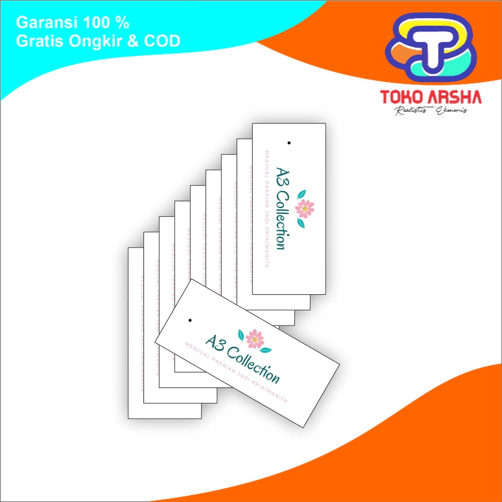 

Hangtag Label Baju MURAH Toko_Arsha