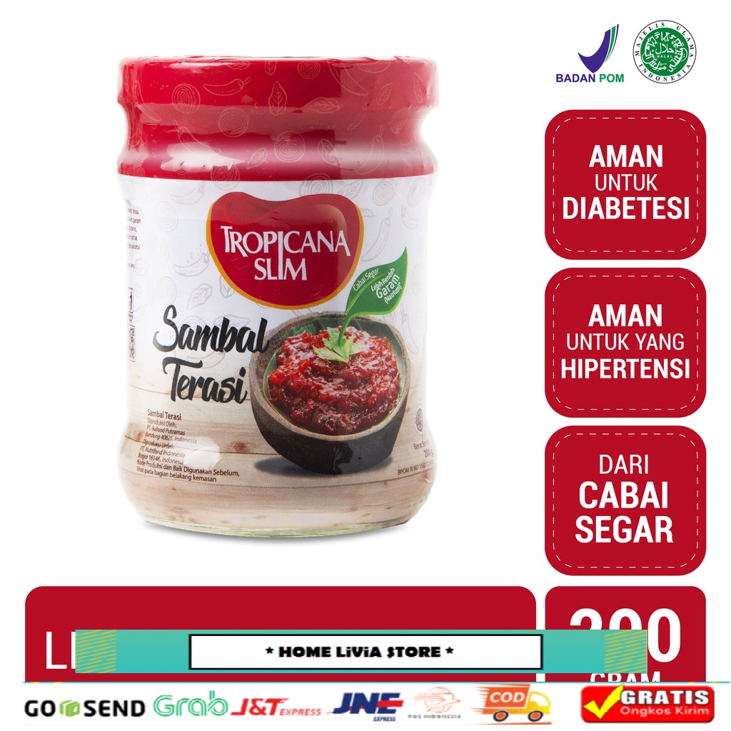 

Tropicana Slim Sambal Terasi 200 gr