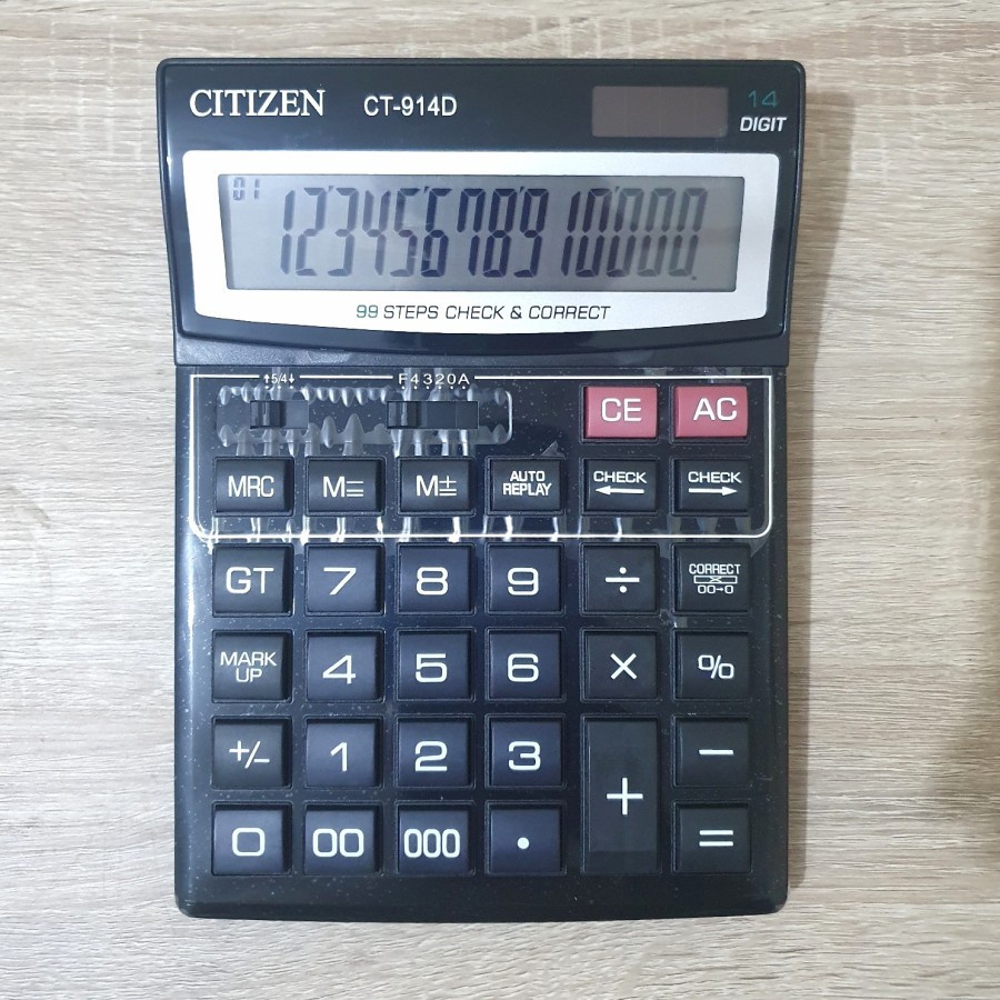 Kalkulator / calculator / alat hitung CITIZEN Besar 14 Digit CT 914D | yanna866