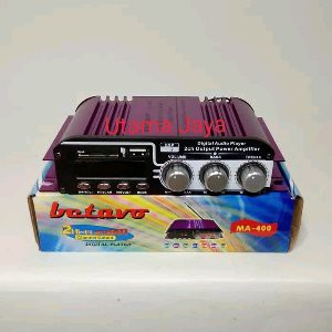 Terlaris Ampli Mini Mobil Betavo MA 400 USB Power Amplifier