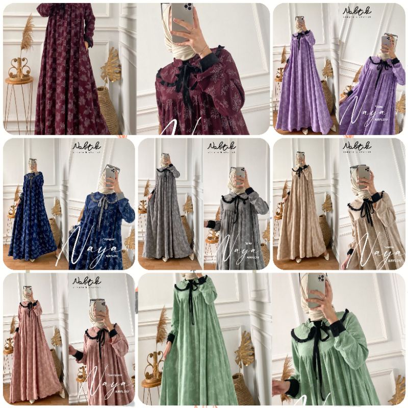 NAYA DRESS MAXY ORI NABTIK LD. 110CK PB. 140CM MATT. AIR FLOW (TRZ)