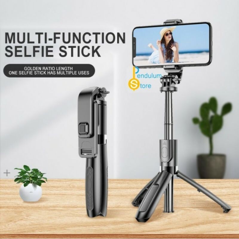 L02 not K21 Selfie Stick Tongsis Bluetooth Shutter Tripod Holder L-02