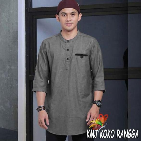 ready lima warna baju koko busana muslim pria
