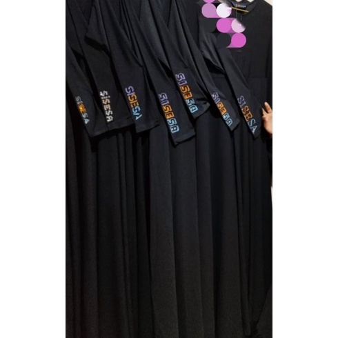 gamis sisesa hitam ready Promo