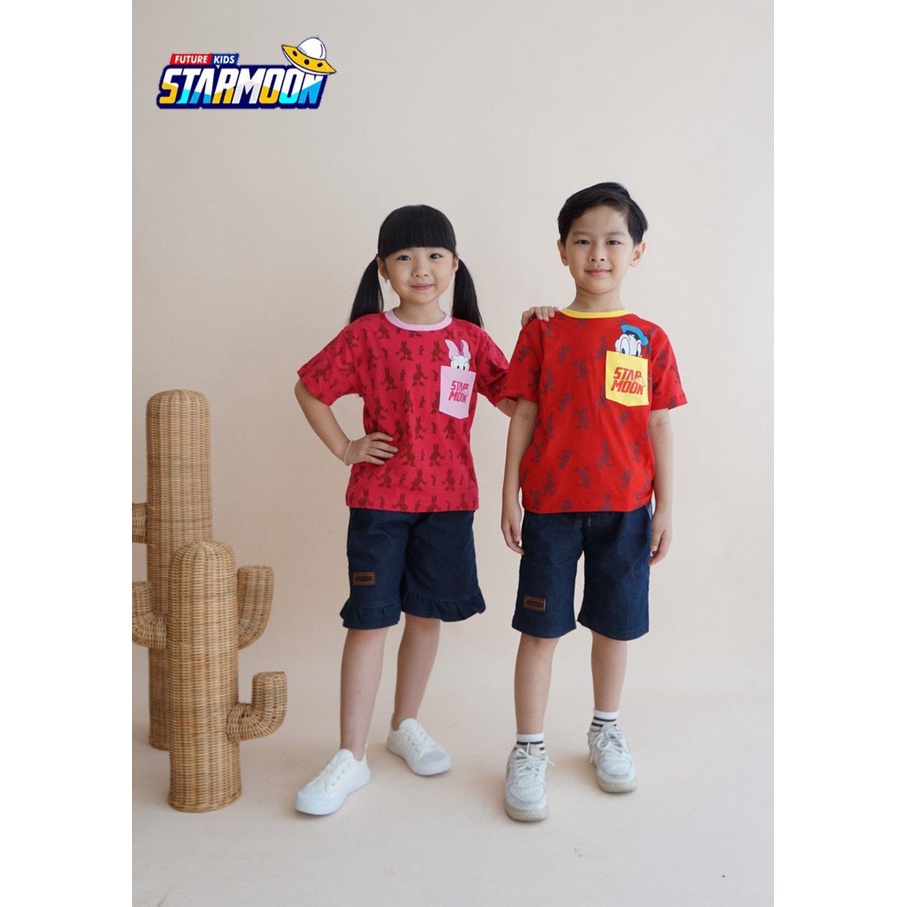 SETELAN ANAK BAJU ANAK SETELAN JEANS BOY &amp; GIRL PENDEK 2-10 TAHUN