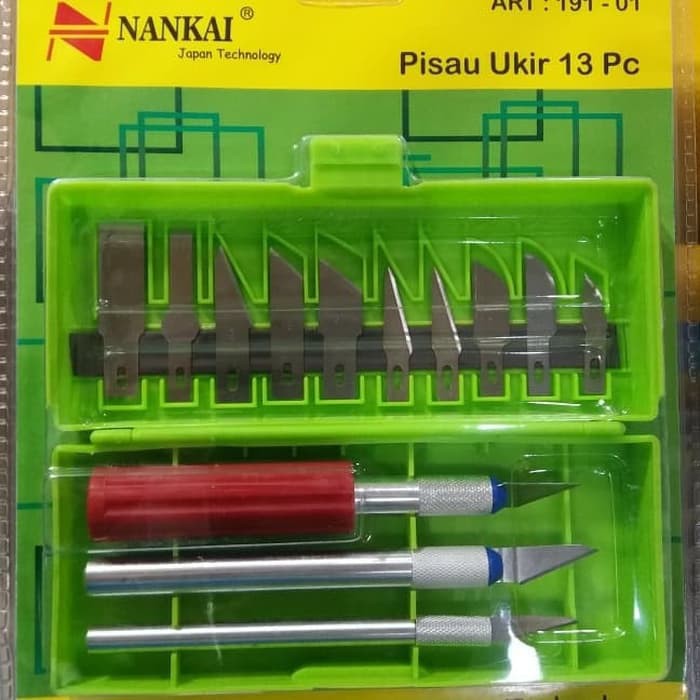 Pisau ukir kayu 1 set