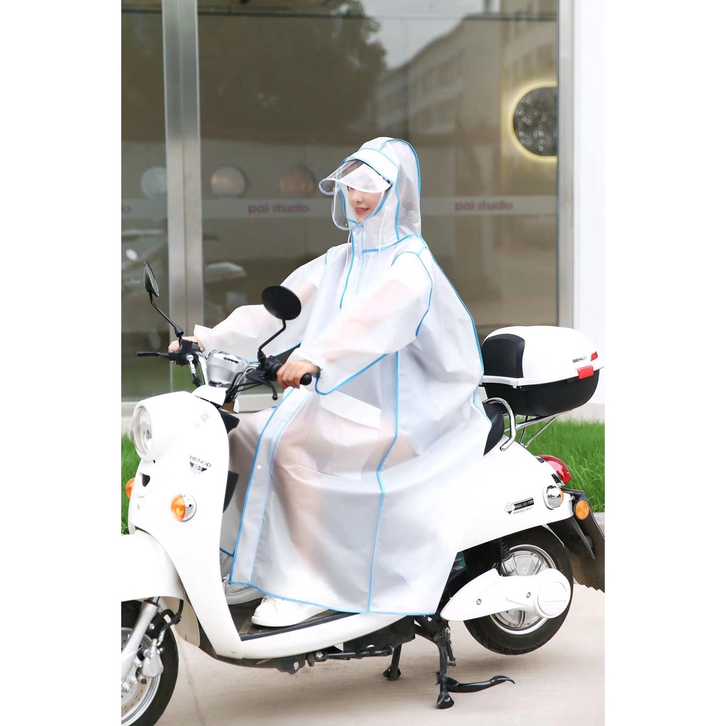 RA 01 Rain Coat Jas Hujan Poncho Kancing Reseleting Motor Anti Basah Unisex