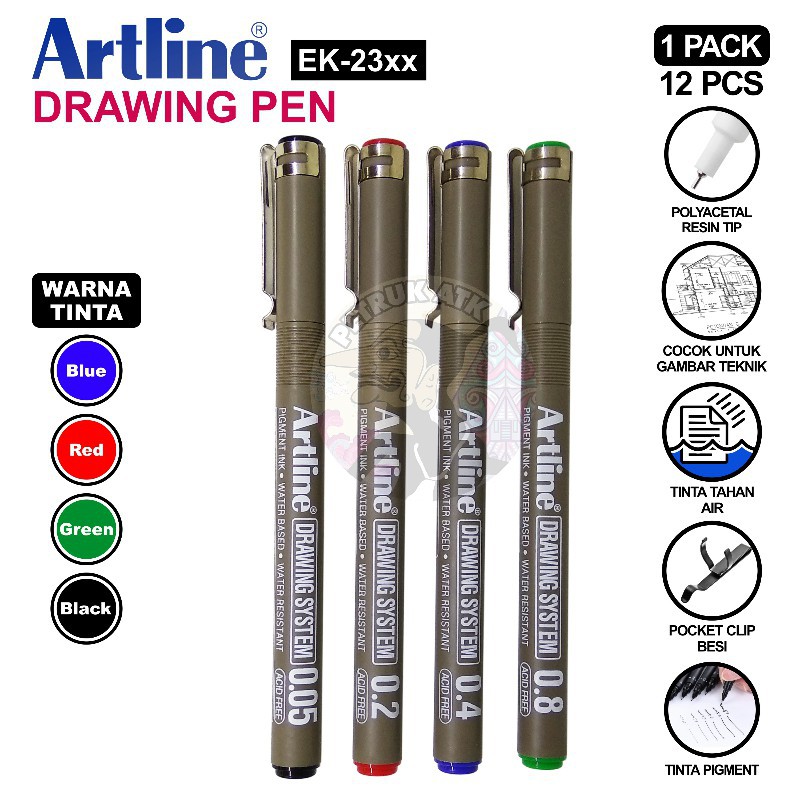 

[PCS] PULPEN DRAWING PEN ARTLINE EK-23 0.05 / 0.1 / 0.2 / 0.3 / 0.4 / 0.5 / 0.6 / 0.7 / 0.8*