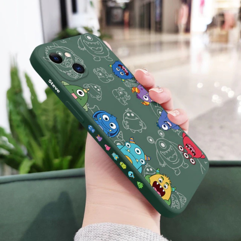 Casing Samsung A04S Liquid Case Liquid Steve Side Monster Dove Premium With pelindung kamera