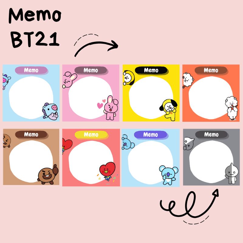 

MEMO PAD BT21