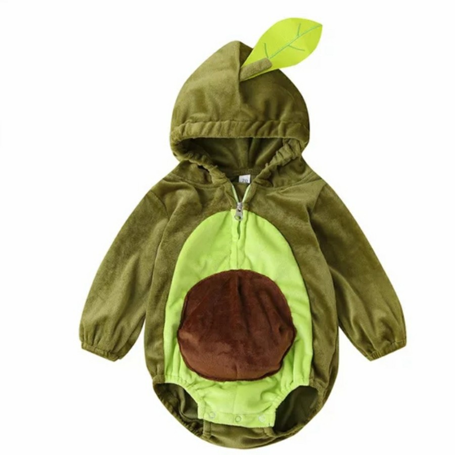 Baju kostum anak romper alpukat Avocado baby romper triangle jumper