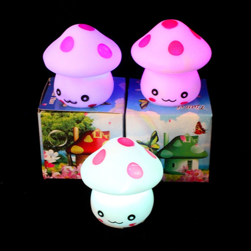 Mary Cute Mushroom Lamp Table Night Light Dekorasi Rumah Nursery Room Supply Kids Favor