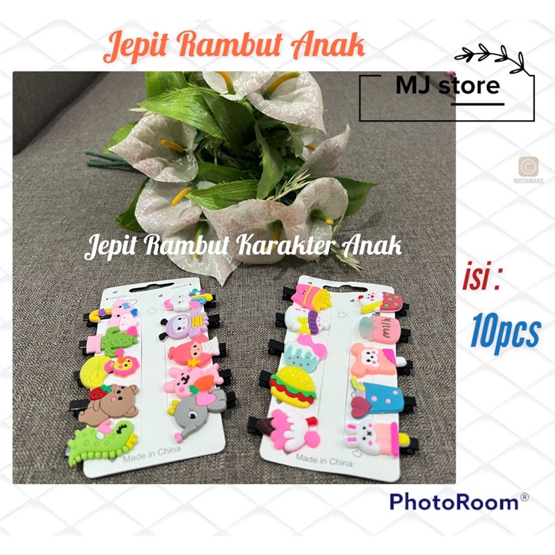 JEPIT RAMBUT ANAK /HAIR CLIP MOTIF S’ 10pcs