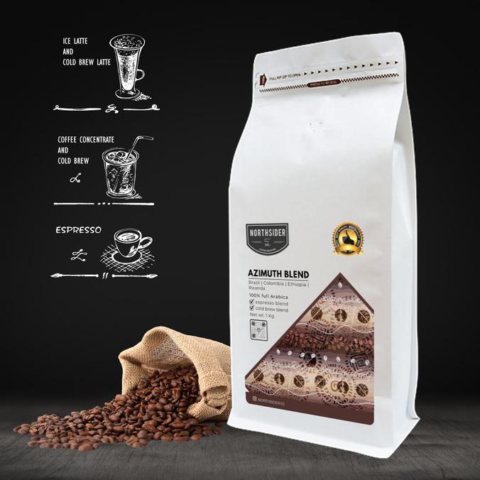 

Biji Kopi Arabika Azimuth Blend - 1Kg Northsider Espresso Blend -Diskon Sd 50%