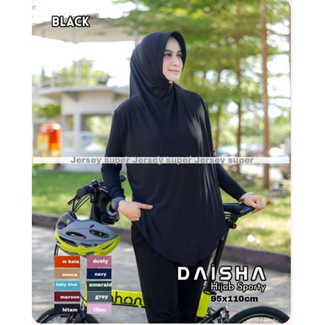 HIJAB SPORTY SYAR'I MUSLIMAH OLAHRAGA KHALISA JERSEY SUPER - ummiyunni hijab-3