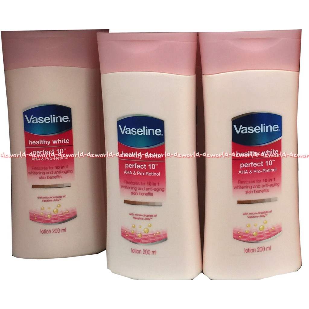 Vaseline Perfect 10 Hand body Vaselline whitening &amp; Anti Aging 200ml