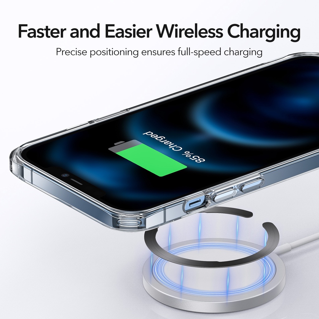 ESR MagSafe HaloLock Ring Magnetic Universal For Case TPU PC Samsung iPhone Wireless Charging