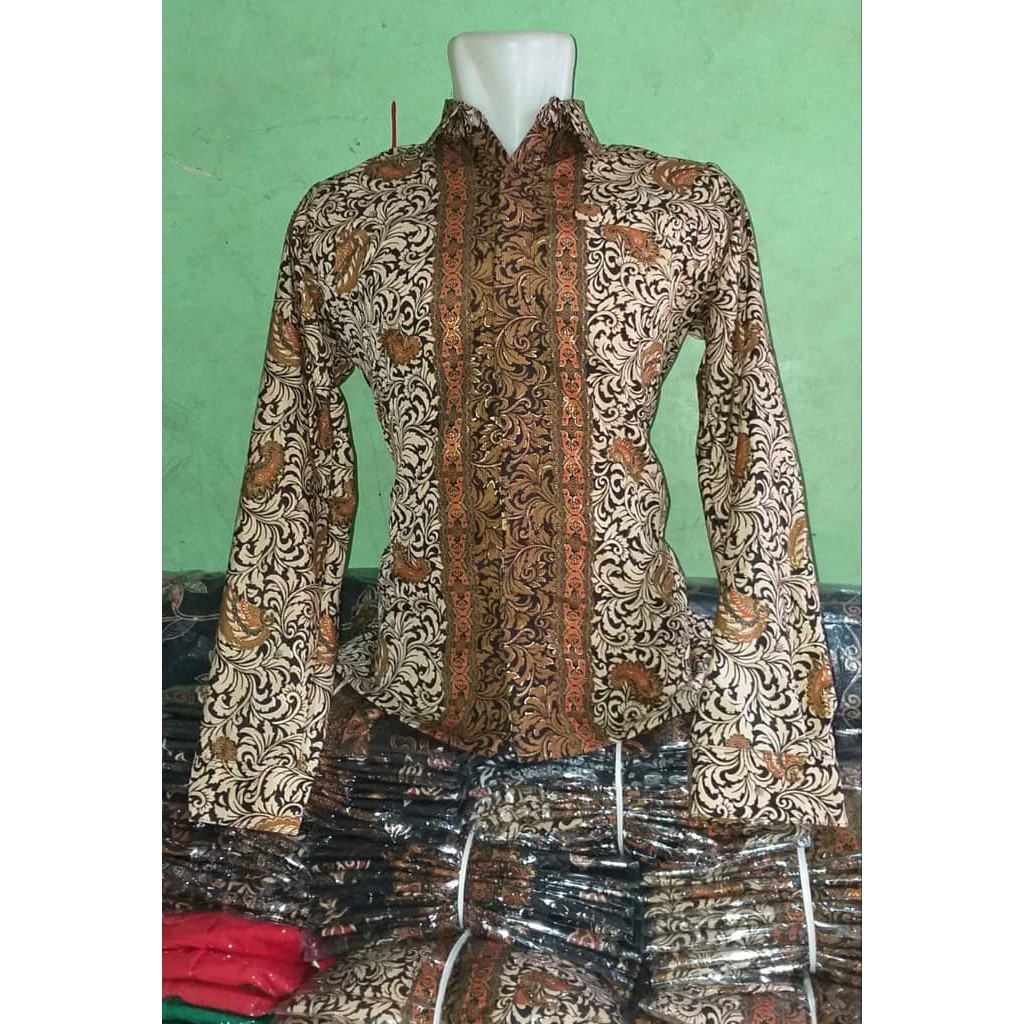 kemeja batik lengan panjang trend