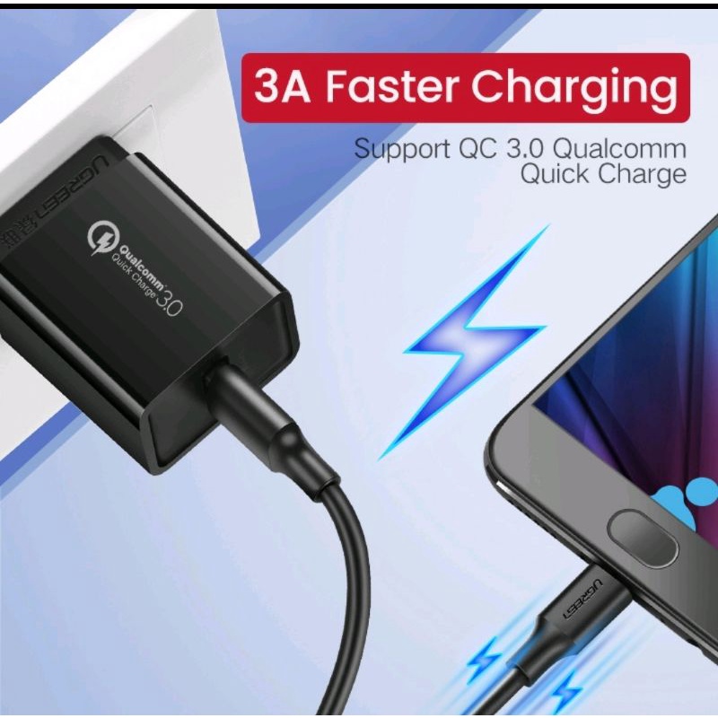 Ugreen Micro USB Kabel Charger / Data panjang 25cm 1M 2M