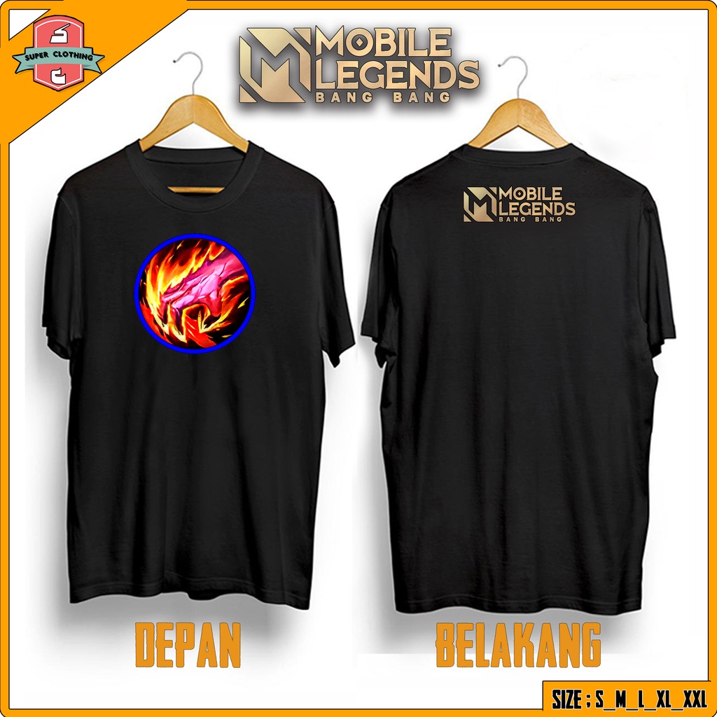 KAOS MOBILE LEGEND  - BAJU HERO MOBILE LEGEND RETRIBUTION BULAT- KAOS E-SPORT ML