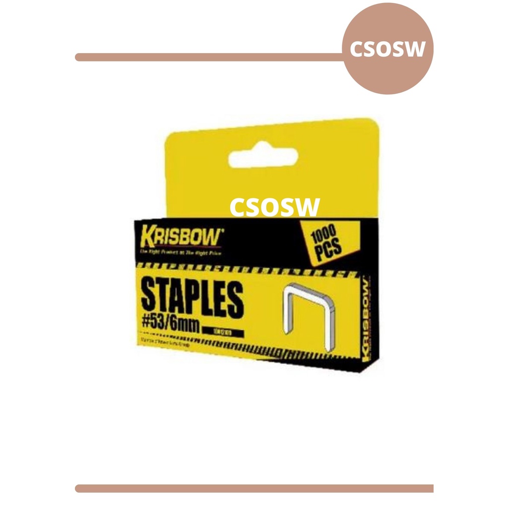 

Krisbow Isi Ulang Staples 53/6 mm Isi 1000Pcs