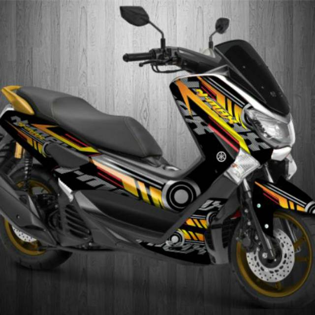 Decal Stiker Nmax full body 46 putih bisa edit nama dan Decal Stiker Nmax full body 46 putih bisa edit nama dan