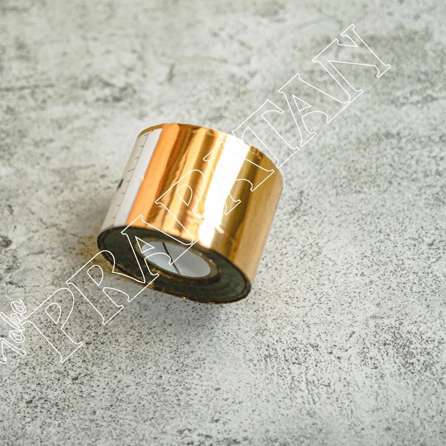 ✳ Foil Emas Roll ( Prada Emas / Gold Prada) Kecil ➬