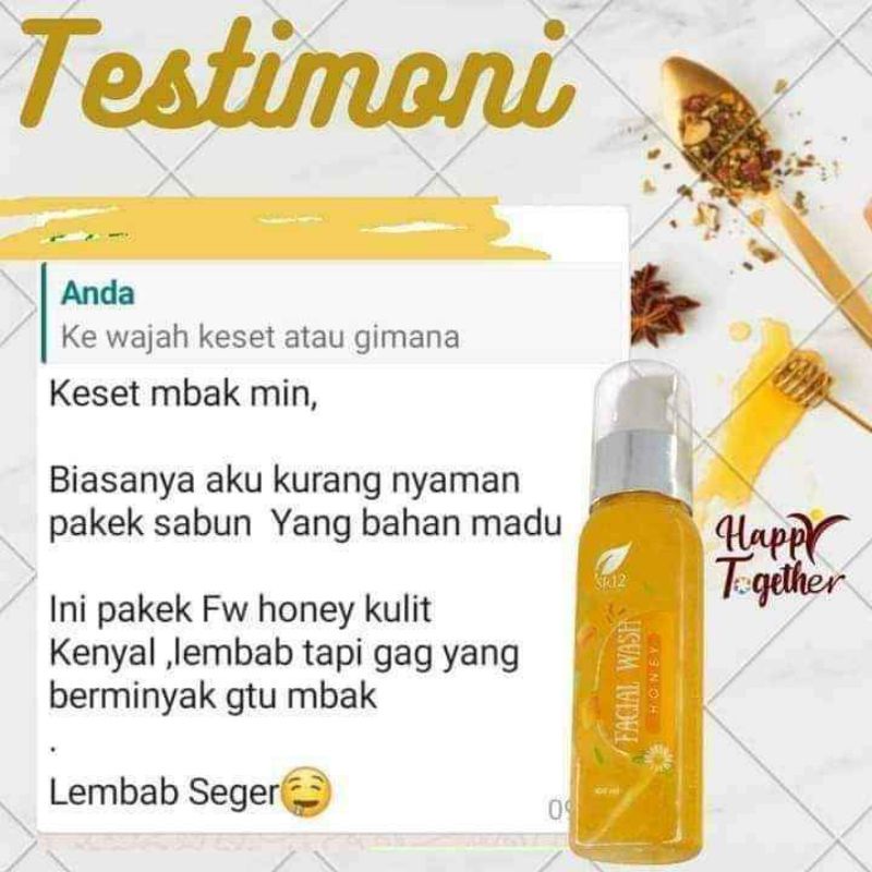 NEW PRODUCT!!! FACIAL WASH HONEY NEW 100ML SR12 / SABUN CUCI WAJAH  MADU