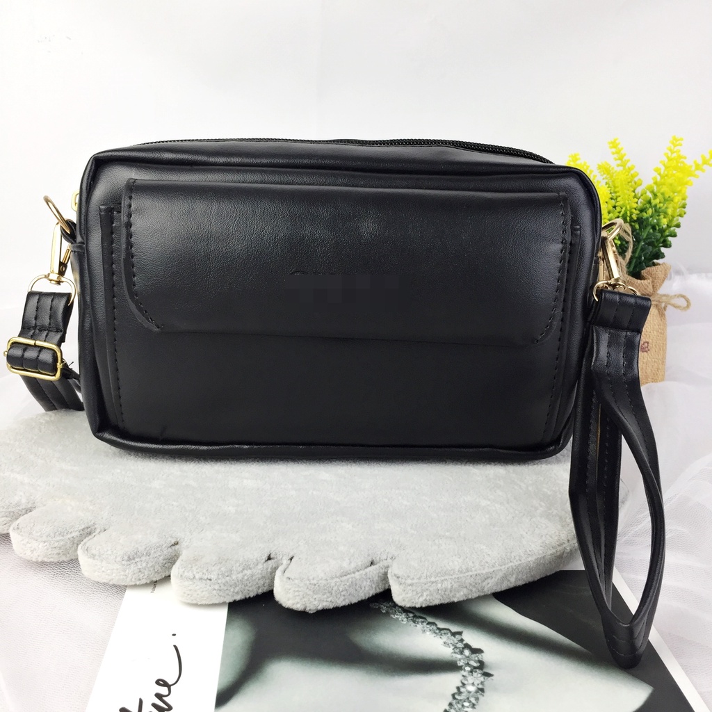 Tas Selempang Wanita Multifungsi Premium Lokal Kulit Pedro Sling Bag KT029