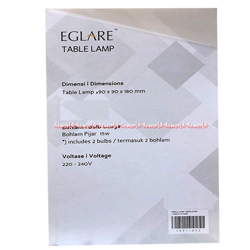 Eglare Table Lamp Lampu Himalayan 2kg Lampu Kesehatan Eglar Lampu Meja