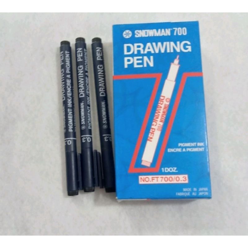 

Drawing Pen / Pulpen / Spidol Snowman 700 (12pcs)