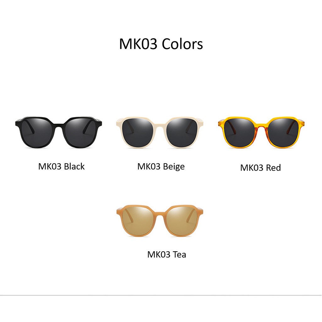 COD Korea Fashion Design KM89 Kacamata Hitam Kacamata Pelindung UV Sunglasses Wanita/PRIA