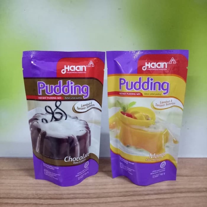 

HAAN INSTANT PUDDING MIX POUCH 145G (Tepung Premiks Puding)