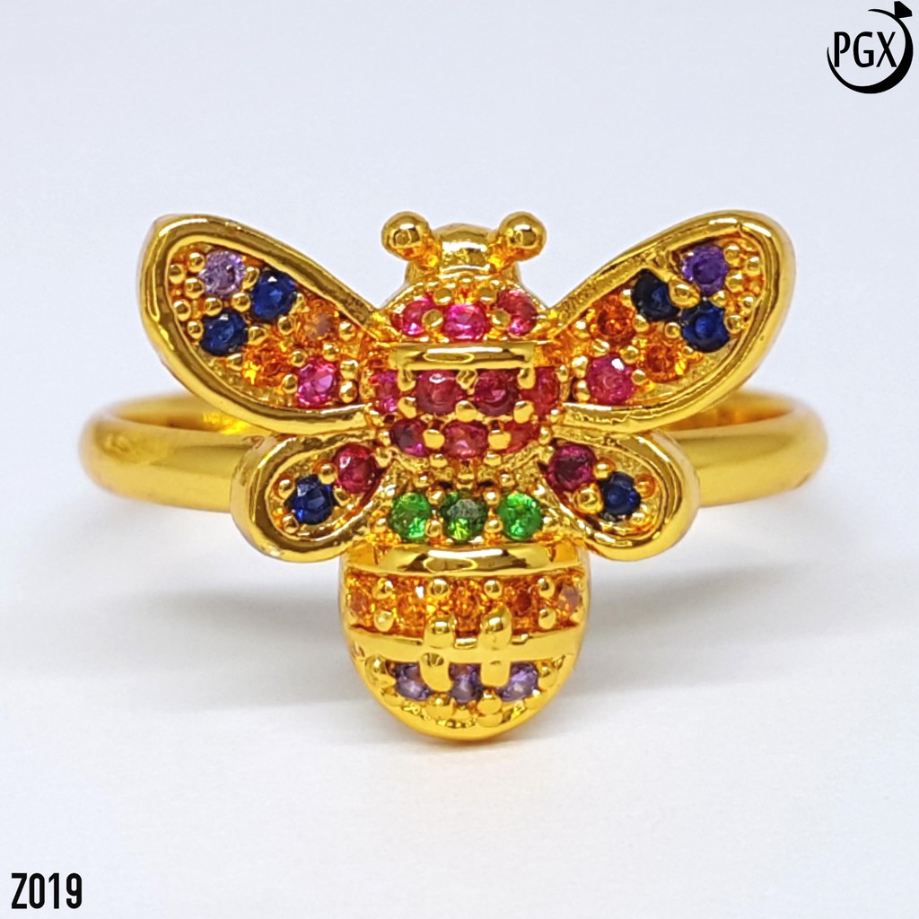 PGX Cincin Xuping Wanita Lapis Emas Aksesoris Perhiasan Fashion Premium - Z019