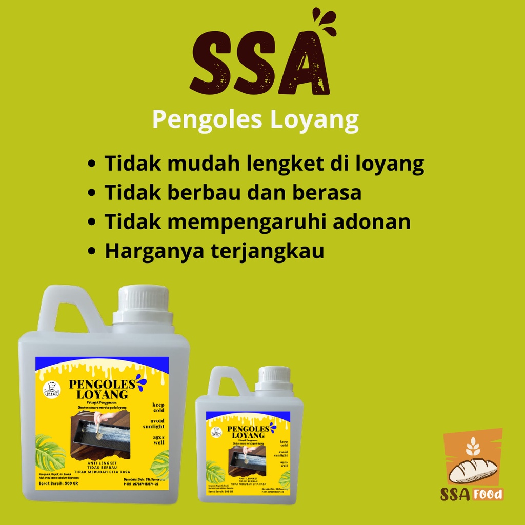 SSA Pengoles Loyang 500 Ml / Cairan Oles Loyang / Pengganti Mentega