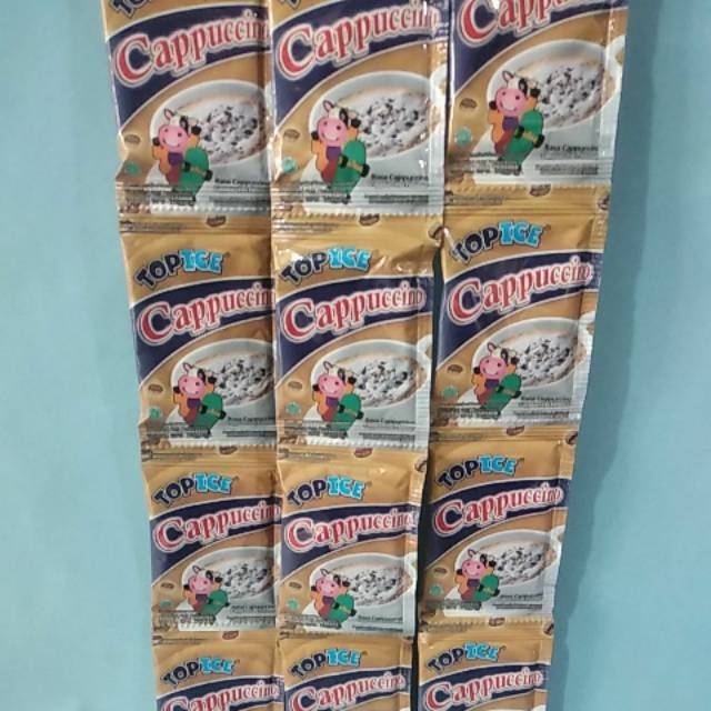 

Top ice Cappuccino per renteng isi 10 sachet