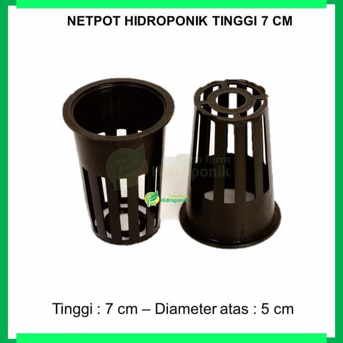 Monggo] Netpot Hidroponik Tinggi 7 Cm - Hidroponik Paralon Hidroponik Dft