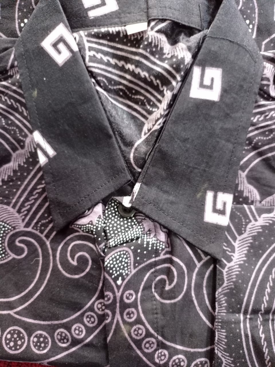 Batik Pria Lengan Panjang Batik Azmil Hrb026 Motif Keratonan Kode 002 Size M L Xl Xxl Reguler